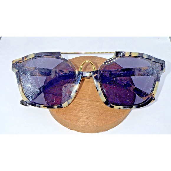 Sailor Eyewear Abstract Tortoise Cat Eye Sunglasses Modern Chic 52-23-140 - Picture 2 of 7